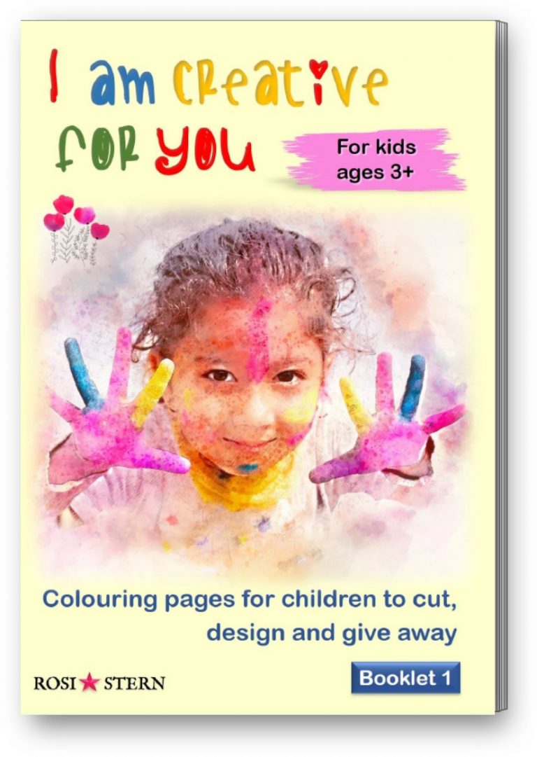 title picture: booklet 1 - I am creative for you - for kids ages 3