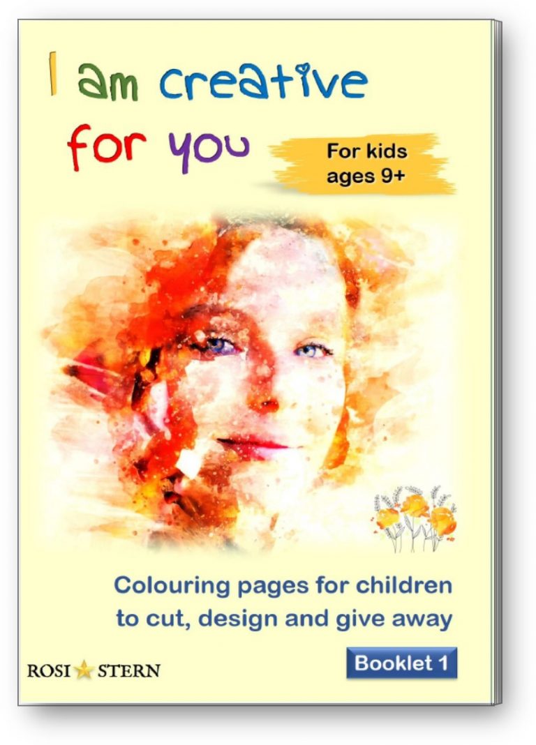 title picture: booklet 1 - I am creative for you - for kids ages 9