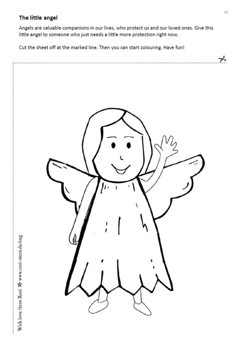 colouring page - I am creative for you: 3 years - angelbook title