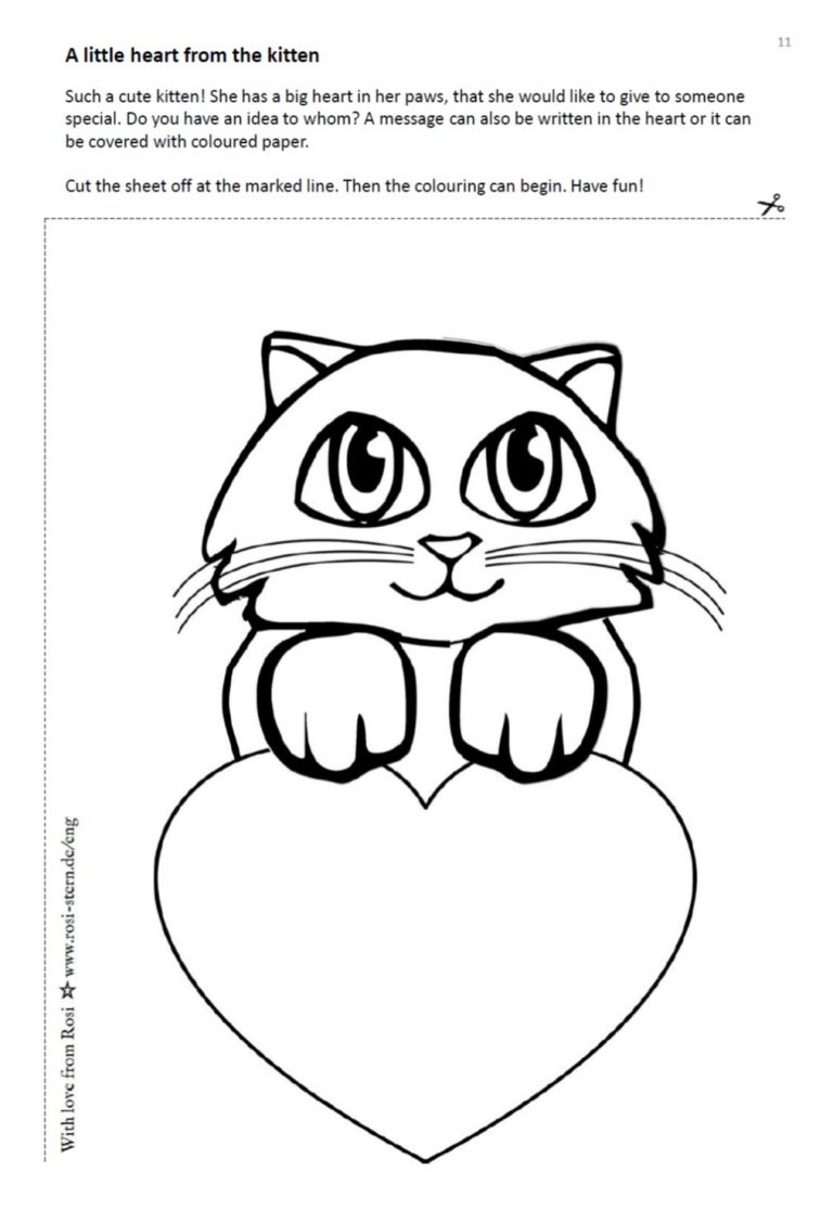 colouring page - I am creative for you: 3 years - cat