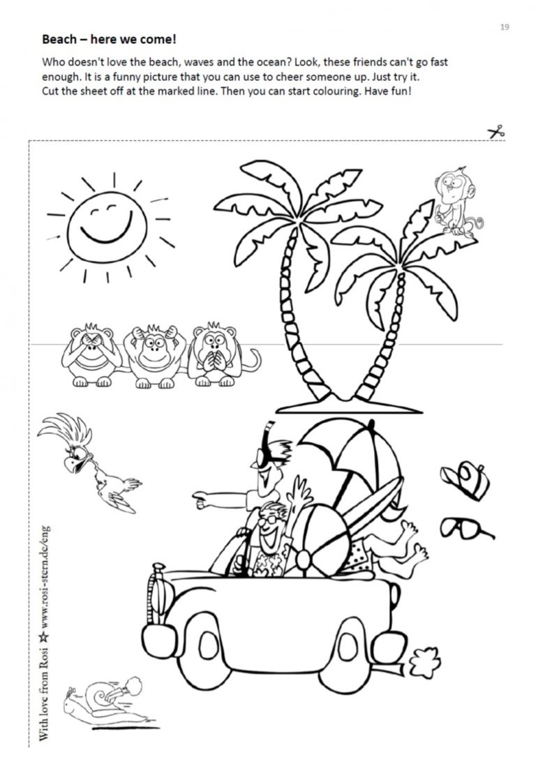 colouring page - I am creative for you: 9 years - holiday